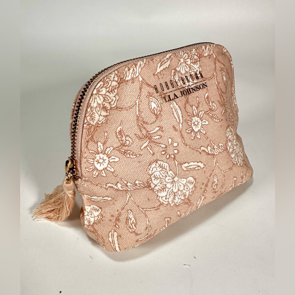 NWOT Bobbi Brown x Ulla Johnson  Floral Pink Cosmetic/ Amenity/ Toiletries Bag - Picture 3 of 10
